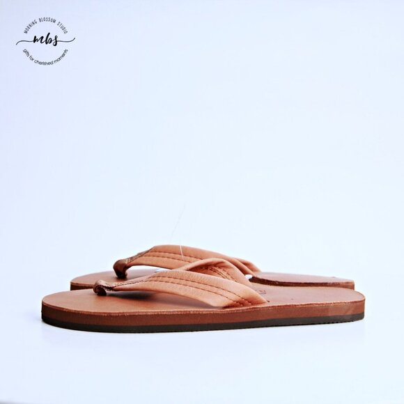 NWT Rainbow Tahitian Sandals Style 301ALL Tan Men Medium, 8 1/2 - 9 1/2, 0221 - Picture 5 of 10